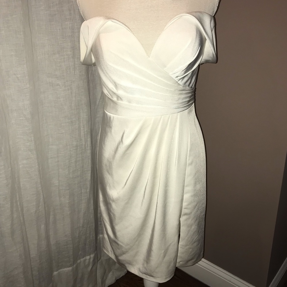 Faviana White Cocktail Dress